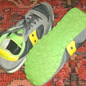 Saucony Running Vintage Green Grey Sneakers Shoes